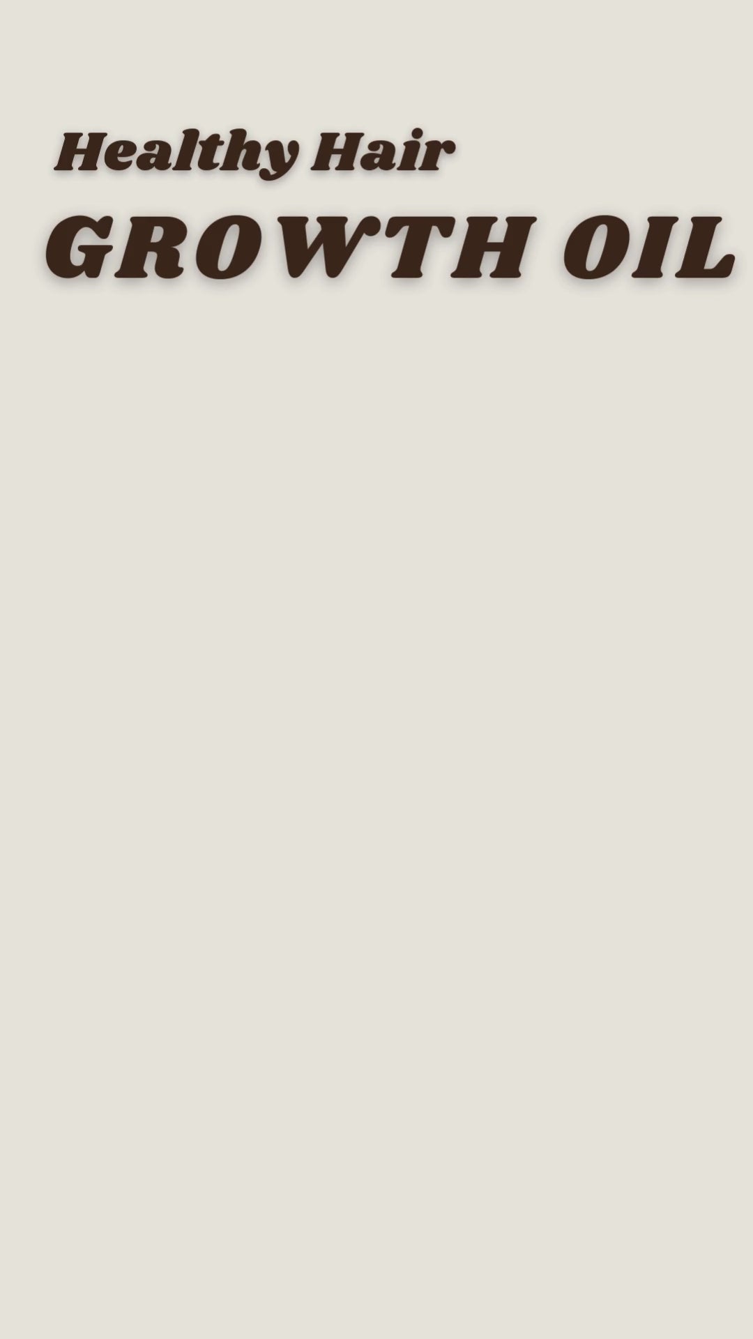 Healthy Hair Growth Oil